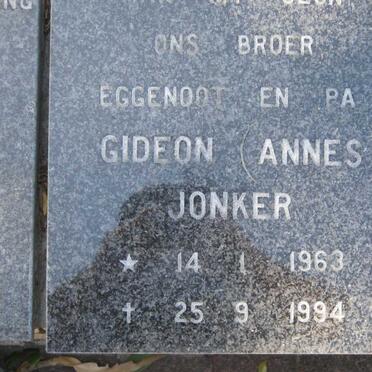 JONKER Gideon 1963-1994