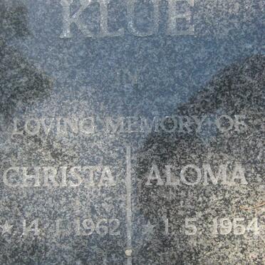 KLUE Aloma 1954-1998 :: KLUE Christa 1962-1995