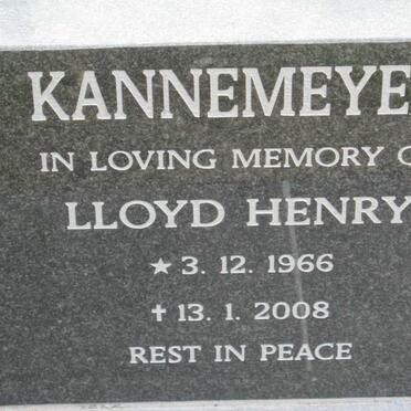 KANNEMEYER Lloyd Henry 1966-2008