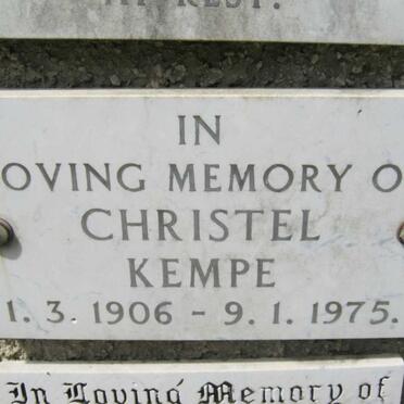 KEMPE Christel 1906-1975