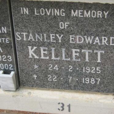 KELLETT Stanley Edward 1925-1987