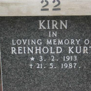 KIRN Reinhold Kurt 1913-1987