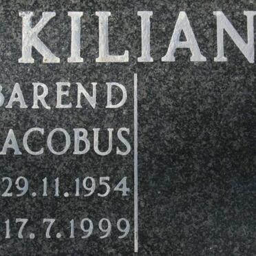 KILIAN Barend Jacobus 1954-1999