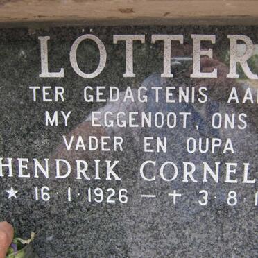 LOTTER Hendrik Cornelius 1926-1990