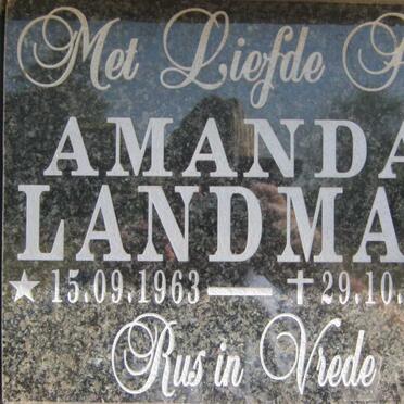 LANDMAN Amanda 1963-2001