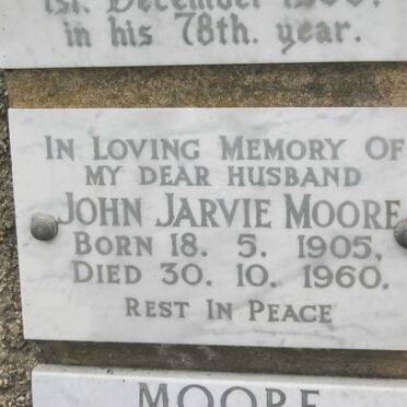 MOORE John Jarvie 1905-1960