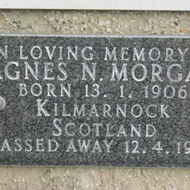 MORGAN Agnes N. 1906-1986
