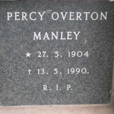 MANLEY Percy Overton 1904-1990