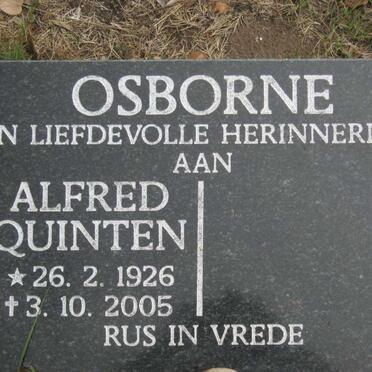 OSBORNE Alfred Quinten 1926-2005