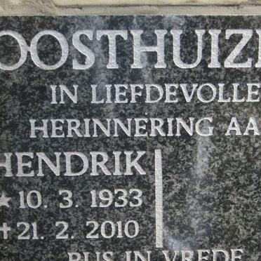 OOSTHUIZEN Hendrik 1933-2010