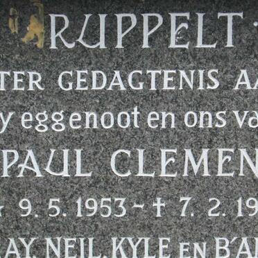 RUPPELT Paul Clemens 1953-1994