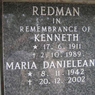 REDMAN Kenneth 1911-1989 &amp; Maria Danieleana 1942-2002