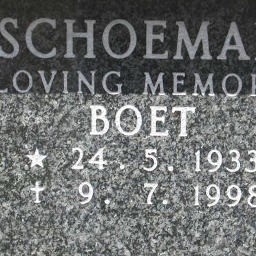 SCHOEMAN Boet 1933-1998