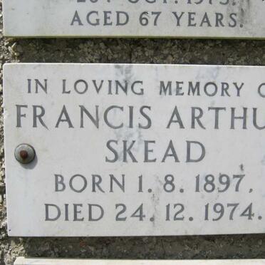 SKEAD Francis Arthur 1897-1974