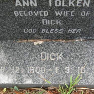 TOLKEN Dick 190?-1997 &amp; Ann 
