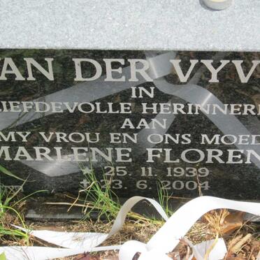 VYVER Marlene Florence, van der 1939-2004