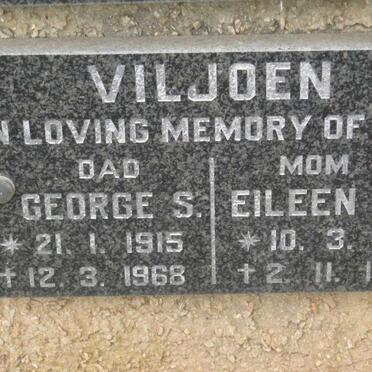 VILJOEN George S. 1915-1968 &amp; Eileen E. 1915-1988