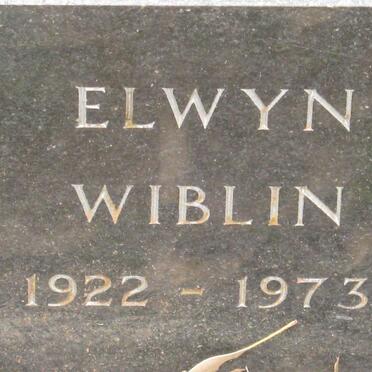 WIBLIN Elwyn 1922-1973