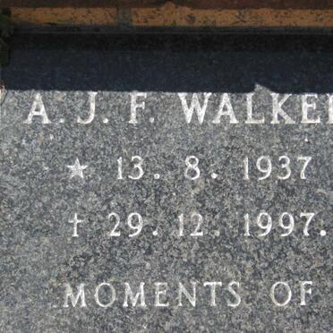 WALKER A.J.F. 1937-1997