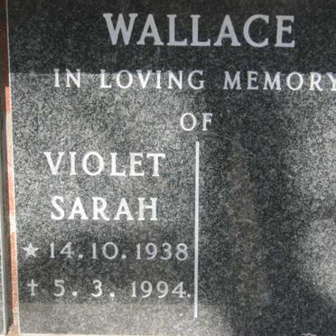 WALLACE Violet Sarah 1938-1994