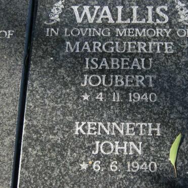 WALLIS Kenneth John 1940- &amp; Marguerite Isabeau Joubert 1940-