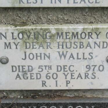 WALLS John -1970