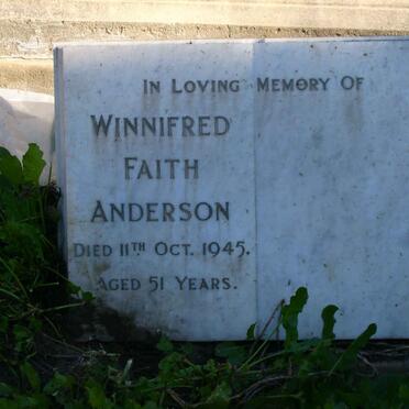 ANDERSON Winnifred Faith -1945