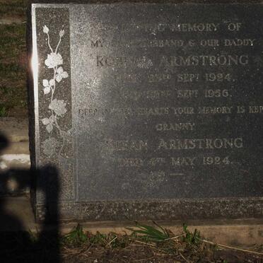 ARMSTRONG Susan -1924 :: ARMSTRONG Robert 1924-1956