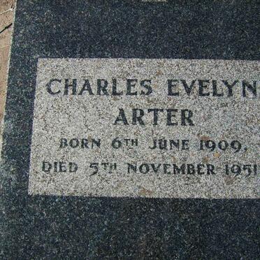 ARTER Charles Evelyn 1909-1951