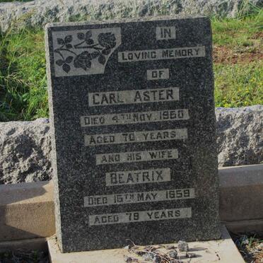 ASTER Carl -1950 &amp; Beatrix -1959