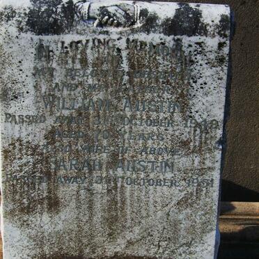 AUSTIN  William -1949 &amp; Sarah -1951