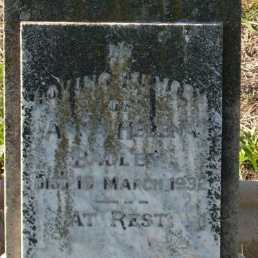 BAGLEY Anna Helena -1932