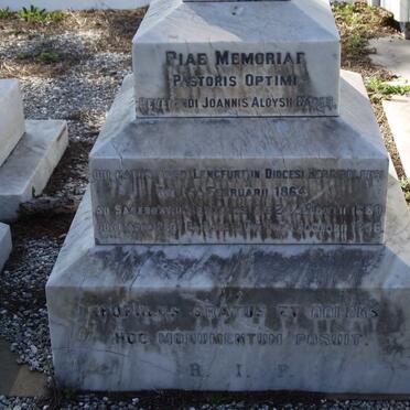 BADER Joannis Aloysii 1864-1906