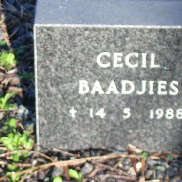 BAADJIES Cecil -1988