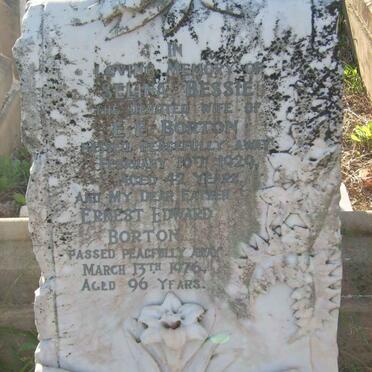 BORTON Ernest Edward -1976 &amp; Selina -1929