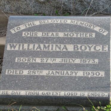 BOYCE Williamina 1873-1950