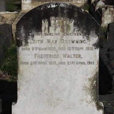 BROWNING Edith May 1918-1918 :: BROWNING Frederick Walter 1917-1917