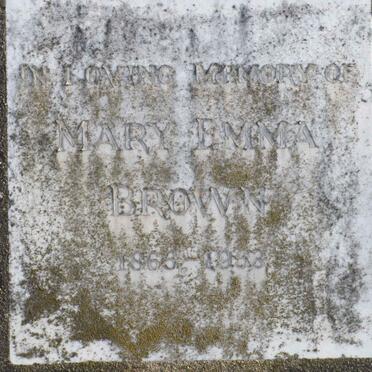 BROWN Mary Emma 1865-1953