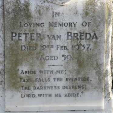 BREDA Peter, van -1937