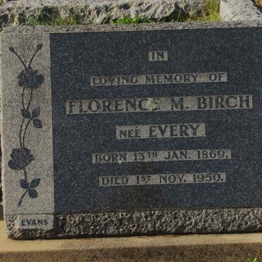 BIRCH Florence M. nee ECERY 1869-1950