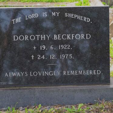 BECKFORD Dorothy 1922-1975