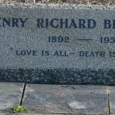 BEVINGTON Henry Richard 1892-1952