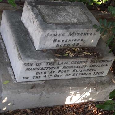 BEVERIDGE James Mitchell -1900