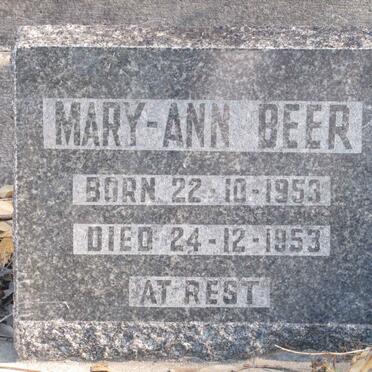 BEER Mary-Ann 1953-1953