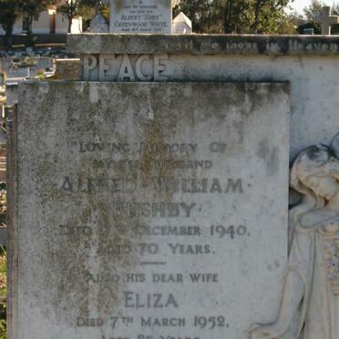 BUSHBY Alfred William -1940 &amp; Eliza -1952