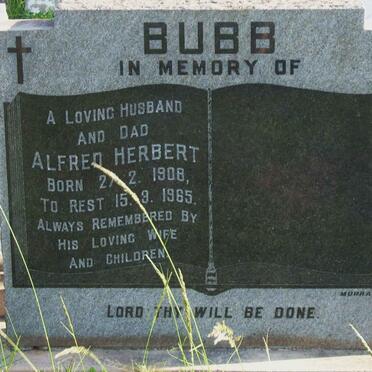 BUBB Alfred Herbert 1908-1965