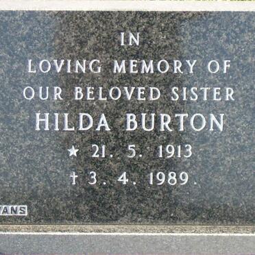 BURTON Hilda 1913-1989