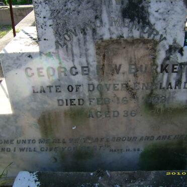 BURKETT George P.W.  -1903