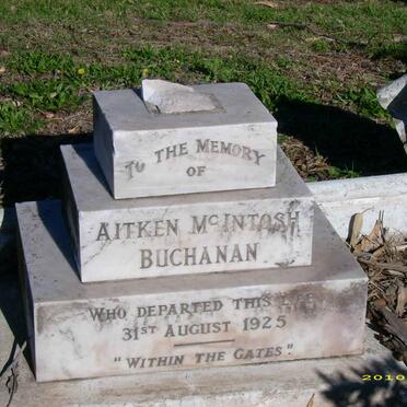 BUCHANAN Aitken McINTOSH -1925