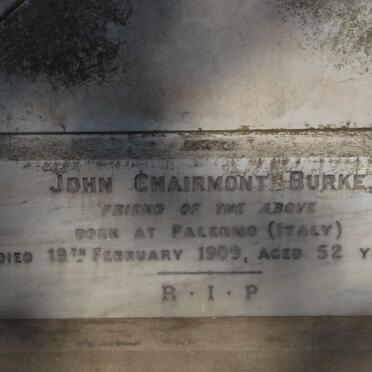 BURKE John Clairmont -1909